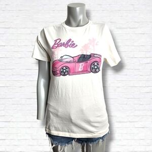 Point Zero X Barbie Pink Convertible Car Short Sleeve Tee Shirt Size S